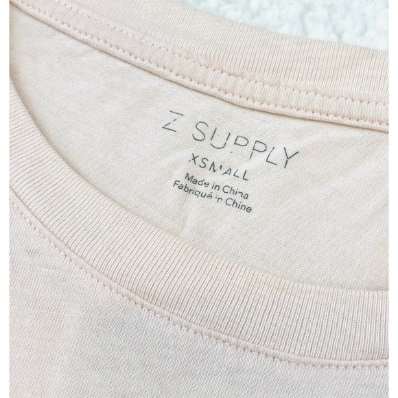 Z SUPPLY • Classic Light Pink Crewneck Short Sleeve Tee - Picture 10 of 12